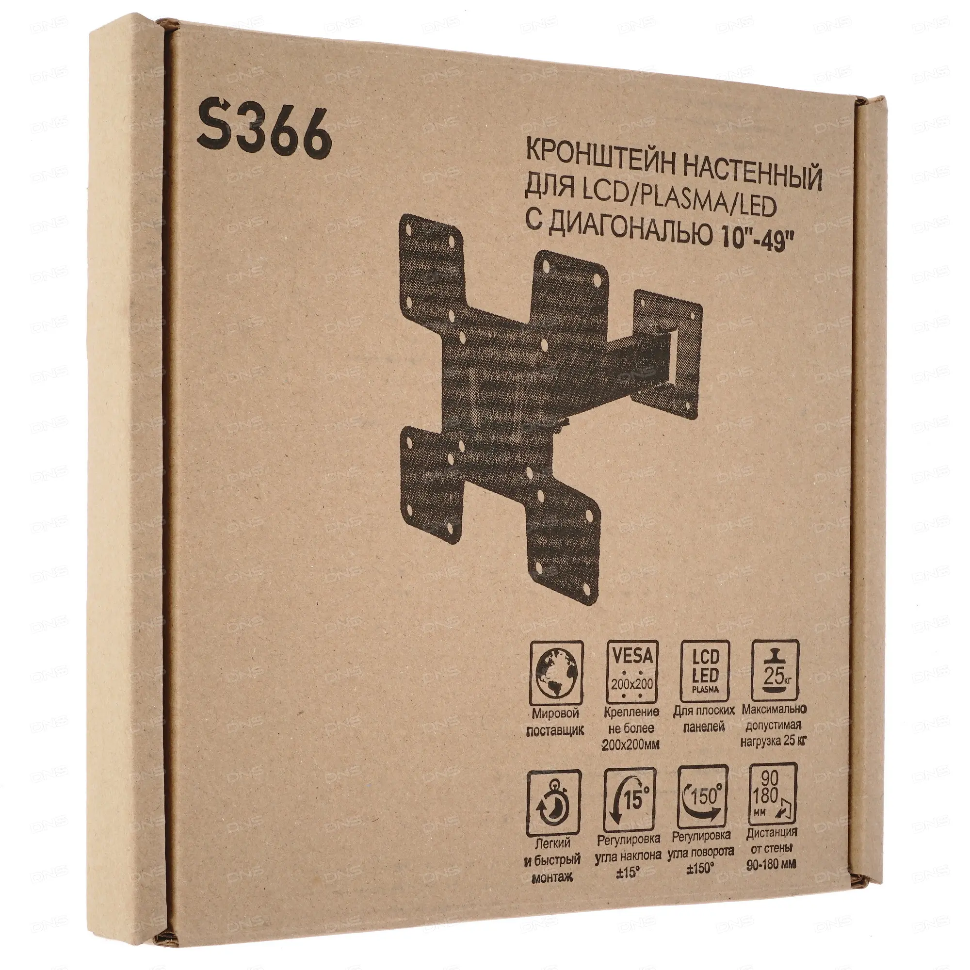 Кронштейн для ТВ 10"- 49" MART S366