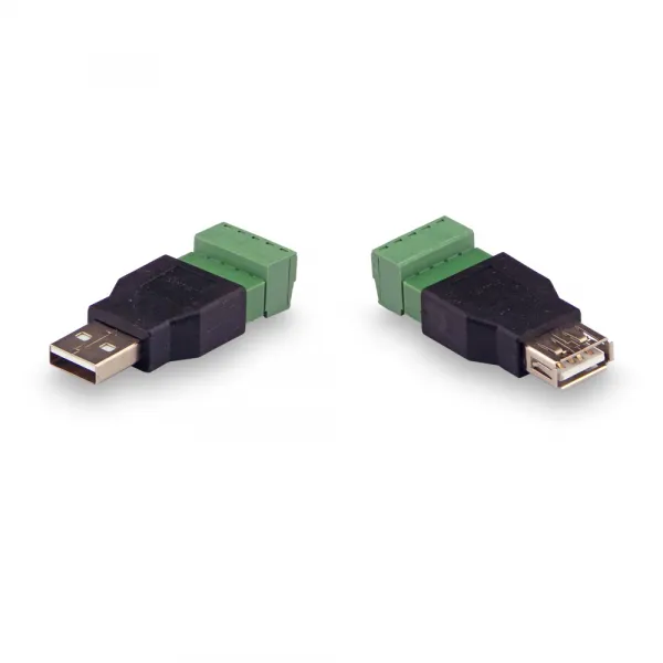 Комплект разъёмов USB USB(male)-USB(female) (1306)
