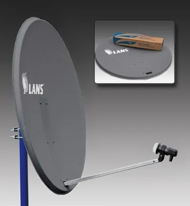 Антенна спутниковая Lans-97 MS9707AS (тёмная) Антенна спутниковая Lans-97 MS9707AS (тёмная)