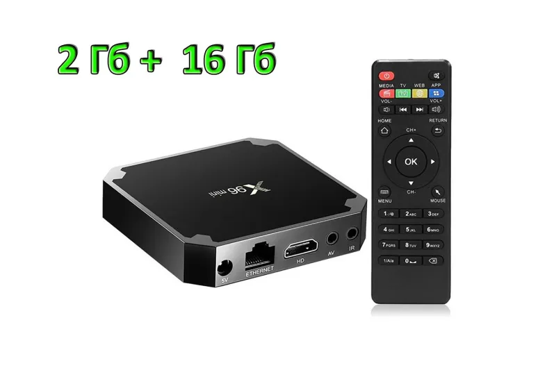Андроид ТВ-приставка X96mini 2+16 Гб S905W Андроид ТВ-приставка X96mini 2+16 Гб S905W