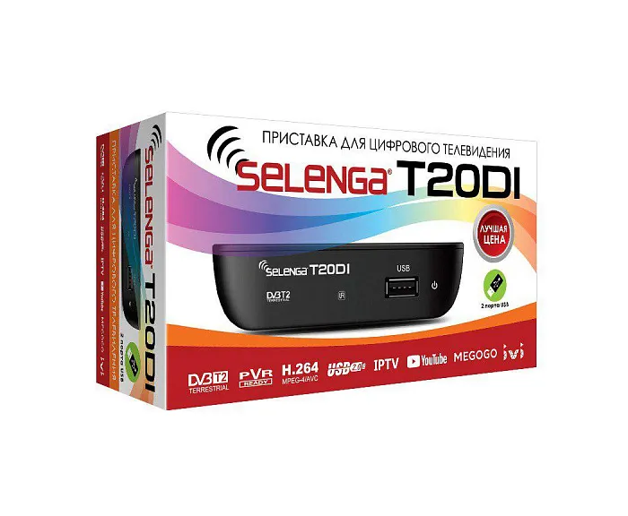 Ресивер эфирный SELENGA T20DI DVB-T2