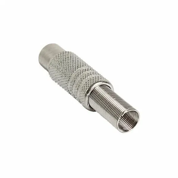 Штекер ТВ папа никель c пружиной 05-2011-4-7