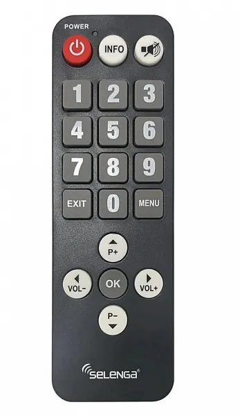 Пульт для  DVB-T2 Selenga с большими кнопками