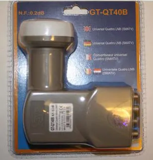 Конвертер лин. пол. 4 вых. Quattro GT-QT40B(GT-SAT GT-QD40M) Конвертер лин. пол. 4 вых. Quattro GT-QT40B(GT-SAT GT-QD40M)