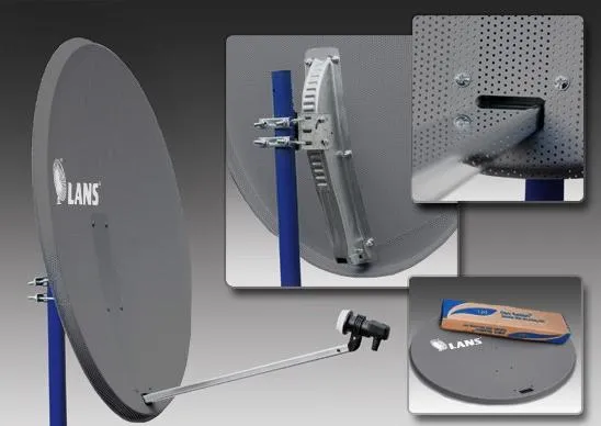 Антенна спутниковая Lans-120 MS120 09AS (тёмная) Антенна спутниковая Lans-120 MS120 09AS (тёмная)