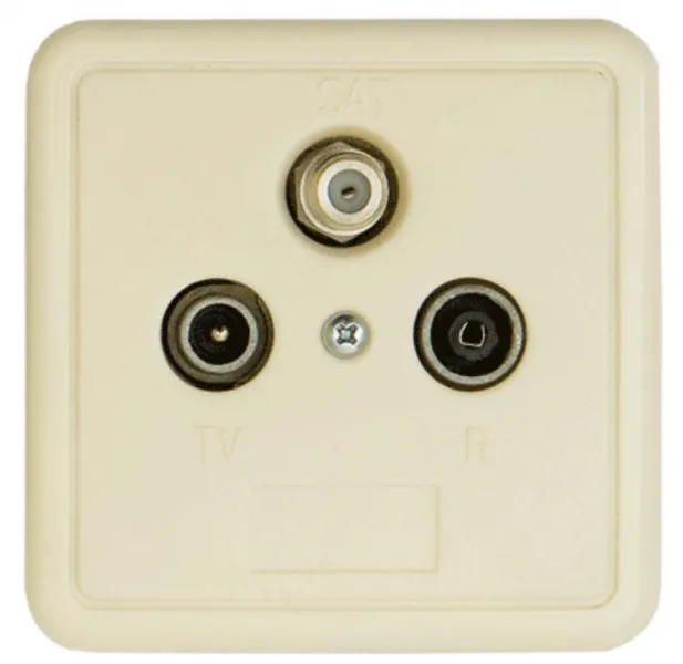 Розетка SAT/TV/R с крышкой Terra TR02-SAT Розетка SAT/TV/R с крышкой Terra TR02-SAT