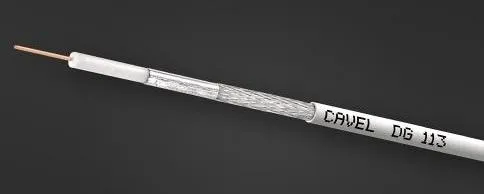 Кабель коаксиальный 75 Ом Cavel DG 113 белый