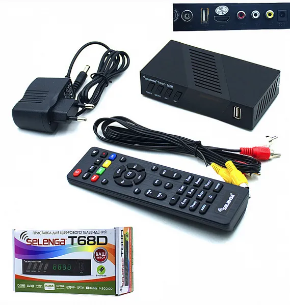 Ресивер эфирный SELENGA T68D DVB-T2/DVB-C