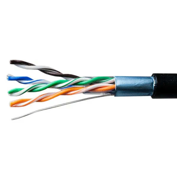 Кабель витая пара 5 категории FTP/UTP 5E 4*2*AWG24, наружный, медь