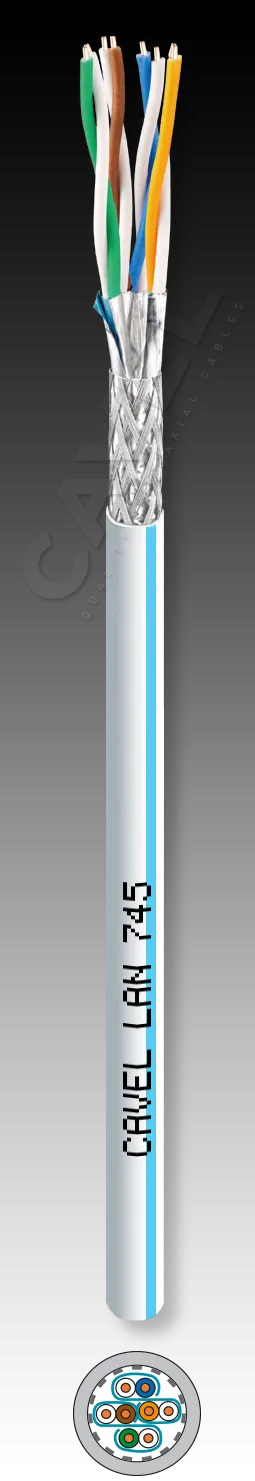 Кабель витая пара 7 категории CAVEL LAN 745 (Cat 7a S/FTP)
