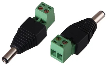 Штекер питания папа 2.1х5.5 с клеммной колодкой 14-0314-4(3-224)