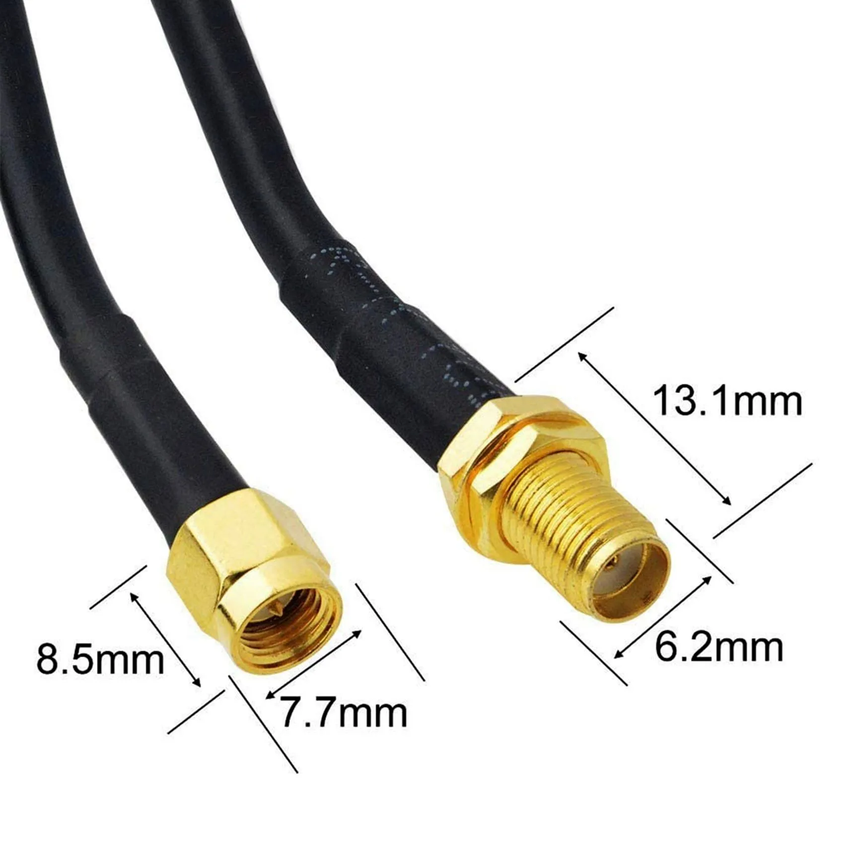 Кабельная сборка 10 м SMA male - SMA female RG-58 Кабельная сборка 10 м SMA male - SMA female RG-58