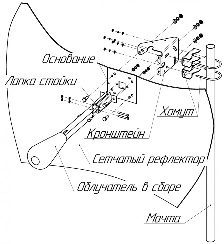 Антенна Крокс Parabolic-24 MIMO (1044)