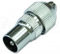 Штекер ТВ папа метал. TVP-M