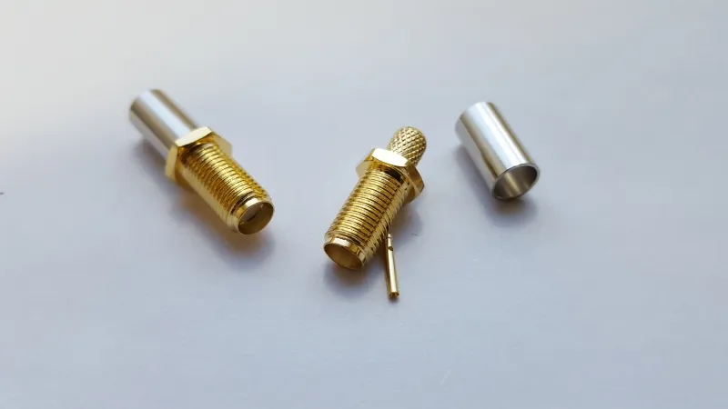 Разъём обжимной SMA-female для кабеля RG58 S-211F NGT (526)