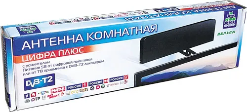 Антенна комнатная ДМВ активная Дельта Цифра ПЛЮС