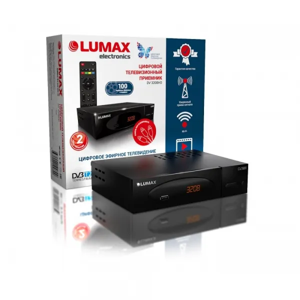 Ресивер эфирный Lumax DV3205HD/3201HD DVB-T2/DVB-C