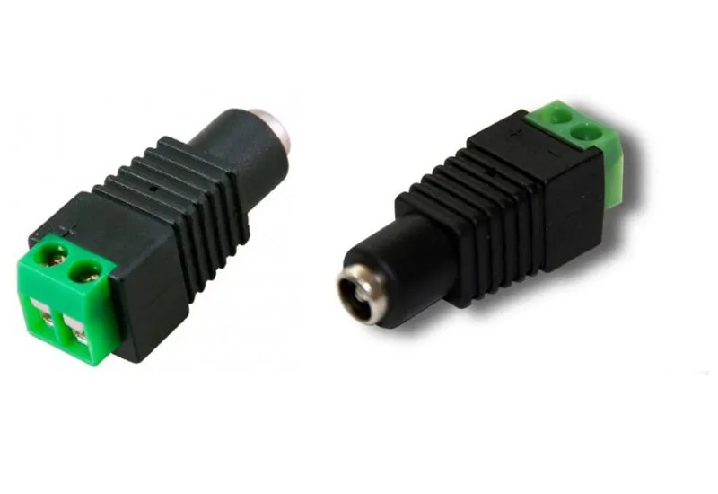 Штекер питания мама 2.1х5.5 с клеммной колодкой 3-239