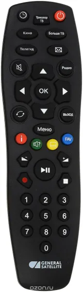 Пульт к ресиверам General Satellite ("Триколор ТВ") DDL-1035L/DDL-1034L