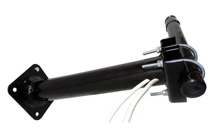 Кронштейн усиленный для мачт чёрный ВЫННОС-500BK-V1 (арт. 112158)